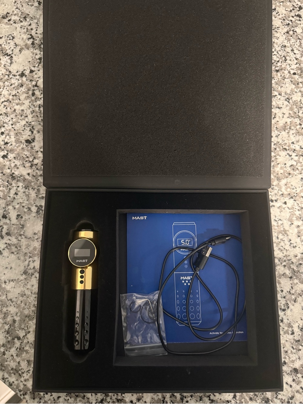 MAST Pro Gold and Black Tattoo Machine